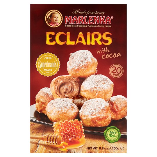 Marlenka Eclairs s kakaem 20 ks 250g Tesco Potraviny