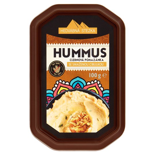 Hedvábná Stezka Hummus cizrnová pomazánka se smaženou cibulkou 100g