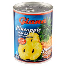 Giana Pineapple Slices in Pineapple Juice 565g