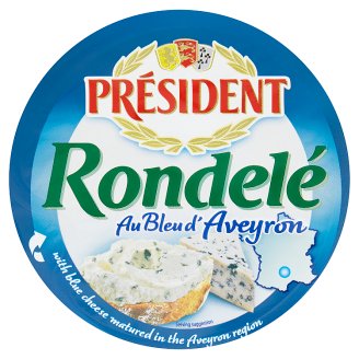 Président Rondelé Jemný smetanový sýr s ovčím sýrem s modrou plísní 100g