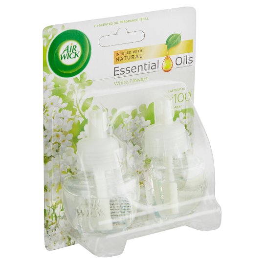 Air Wick Essential Oils Tekutá náplň do elektrického přístroje bílé květy frézie 2 x 19ml