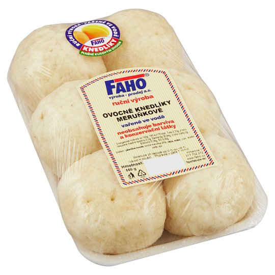 Faho Ovocné knedlíky meruňkové 550g