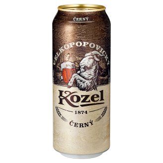 Velkopopovický Kozel Černý pivo výčepní tmavé 500ml