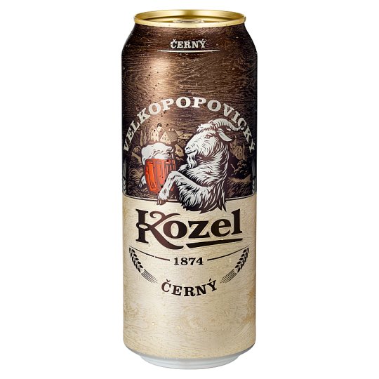 Velkopopovický Kozel Černý pivo výčepní tmavé 500ml