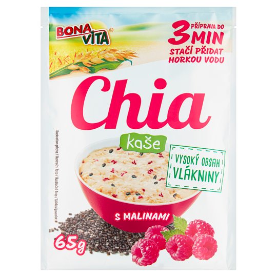 Bona Vita Chia Porridge with Raspberries 65g