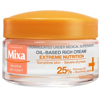 Mixa Sensitive Skin Expert bohatý výživný krém s pupálkovým olejem 50ml
