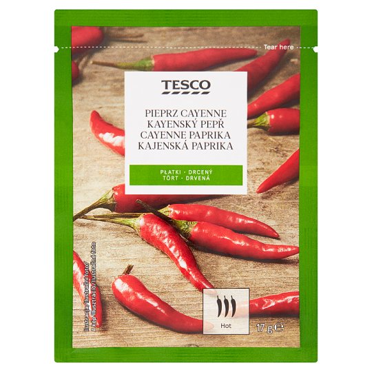 Tesco Crushed Cayenne Pepper 17g Tesco Groceries