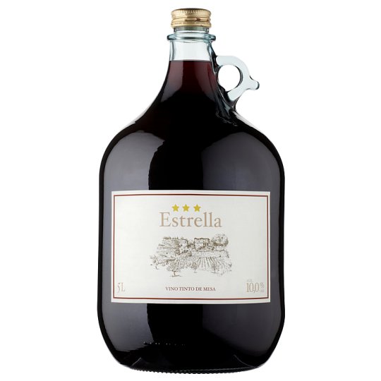 Estrella Víno červené suché 5l