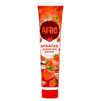 Afro Afráček jahodová náplň 250g