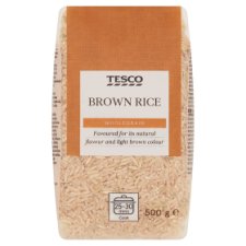 Tesco Wholegrain Brown Rice 500g
