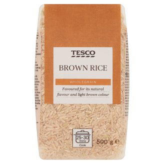 Tesco Wholegrain rýže pololoupaná 500g