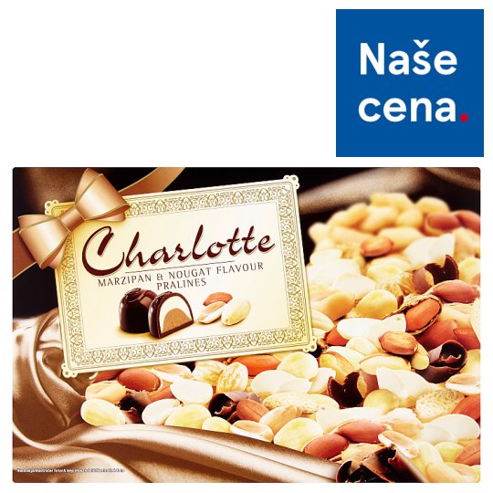 Charlotte Bonbóny z hořké čokolády s marcipánovou a nugátovou příchutí 228g