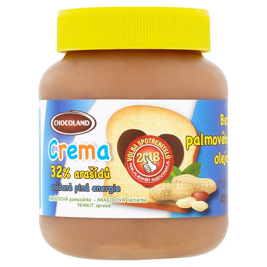 Chocoland Crema arašídová pomazánka 400g
