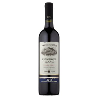 Víno Nitra Selection Lemberger Blue a Quality Slovak Varietal Dry Red Wine 0.75L