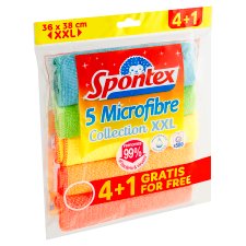 Spontex Microfibre Cloth XXL 4+1 pcs
