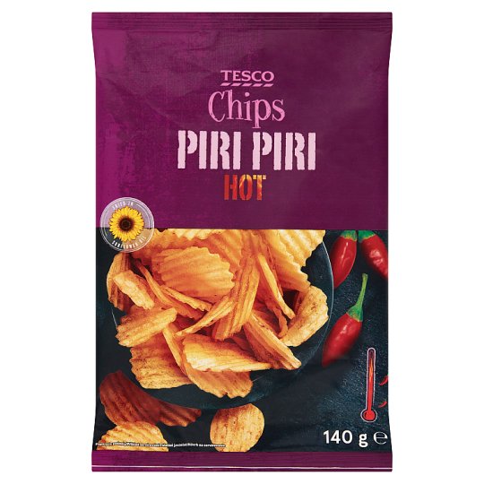 Tesco Smažené bramborové lupínky s příchutí piri piri 140g