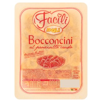 Dali i Facili Bocconcini vaječné nudle plněné syrovou zrající vepřovou šunkou 250g