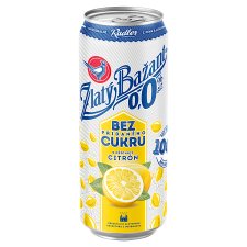 Zlatý Bažant Radler bez přidaného cukru s příchutí citrón 500ml