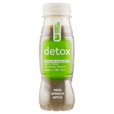 Body&Future Detox vícedruhový ovocno-zeleninový nápoj s bazalkovými semeny hruška špenát 200ml