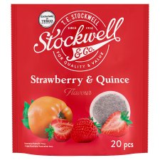 Stockwell & Co. Ovocný čaj s příchutí jahod a kdoulí 20 x 2g (40g)