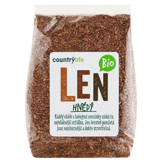 Country Life Bio len hnědý 300g