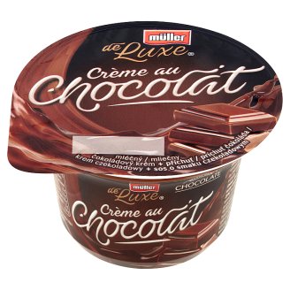 Müller Deluxe Dvojvrstvý mléčný čokoládový krém se složkou s čokoládovou příchutí 150g