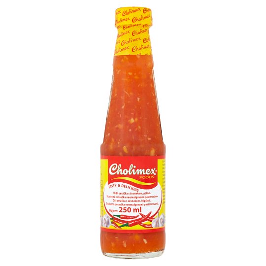 Cholimex Foods Chilli omáčka s česnekem pálivá 250ml