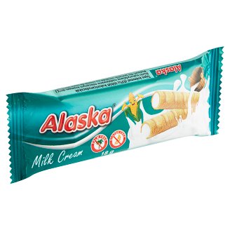 Alaska Kukuřičné trubičky plněné mléčným krémem 18g