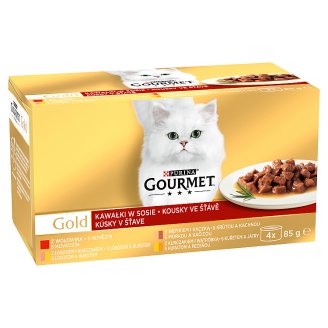 GOURMET Gold Multipack kousky ve šťávě 4 x 85g