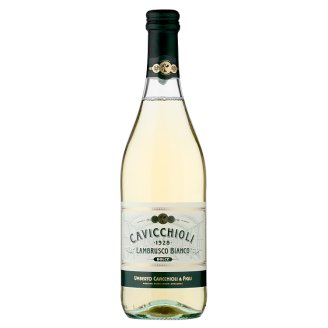 Cavicchioli Lambrusco dell' emilia mírně perlivé sladké bílé víno 75cl