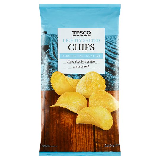 Tesco Lightly Salted Chips 200g Tesco Groceries
