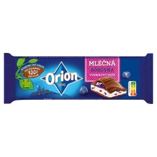 ORION Mléčná čokoláda borůvka a tvarohový krém 240g