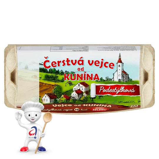 Fresh Eggs from Kunín 10 pcs