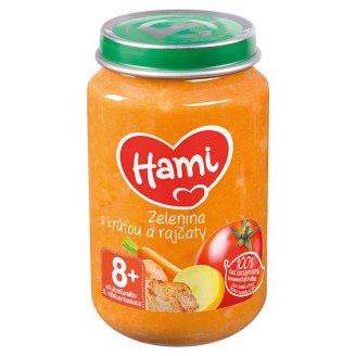 Hami masozeleninový příkrm Zelenina s krůtou a rajčaty od uk. 6. měsíce 200g