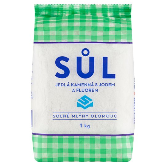 Solné Mlýny Edible Rock Salt with Iodine and Fluorine 1kg