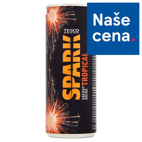Tesco Spark Energy Drink Tropical 250ml