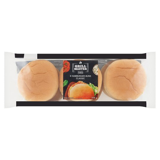 Tesco Hamburger Buns 6 X 53g 318g Tesco Groceries 0103