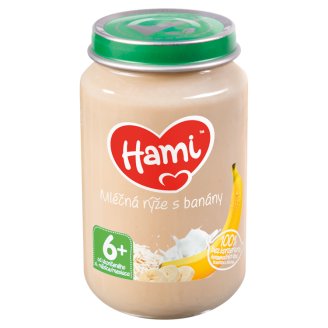 Hami ovocná přesnídávka Mléčná rýže s banány od uk. 6. měsíce 190g