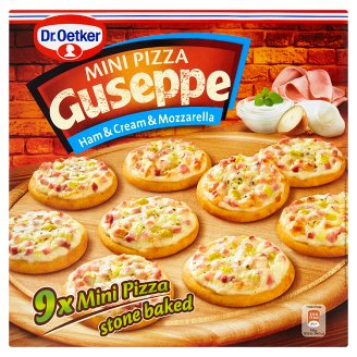 Dr. Oetker Guseppe Mini Pizza šunka, smetana a mozzarella 9 ks 270g