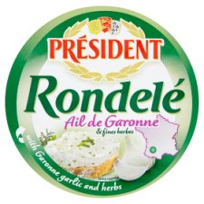 Président Rondelé Ail de Garonne s bylinkami 100g