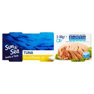 Sun & Sea Tuňák ve slunečnicovém oleji 3 x 80g
