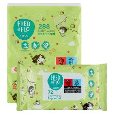 image 2 of Fred & Flo Baby Wipes Fragranced 4 x 72 pcs