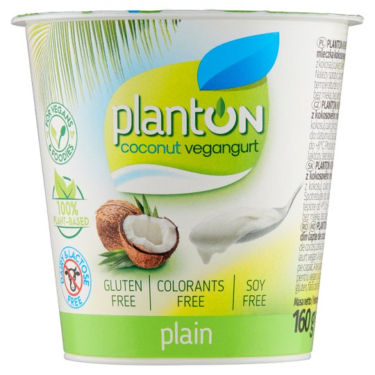 Planton Kokosový vegangurt Plain 160g