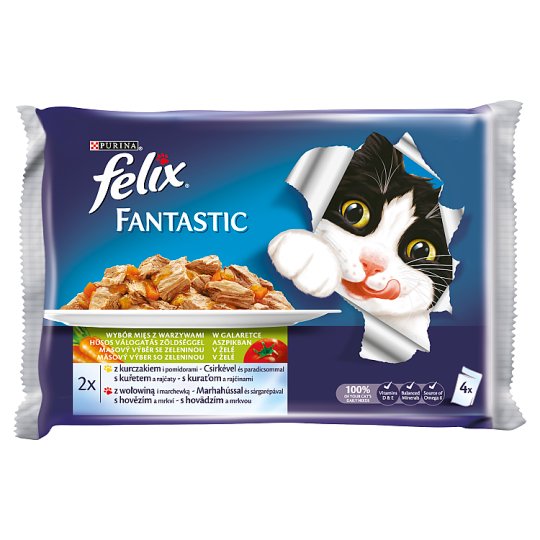 FELIX Fantastic výběr se zeleninou 4 x 100g