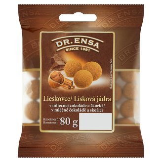 Dr. Ensa Lísková jádra v mléčné čokoládě a skořici 80g