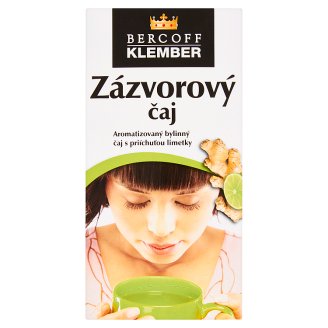 Bercoff Klember Wellness Zázvorový čaj s příchutí limetky 20 x 2,0g