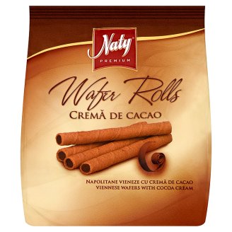 Naty Premium Wafer rolls vídeňské oplatky plněné kakaovým krémem 100g