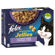 FELIX Sensations Selection in Flavored Jelly with Lamb, Mackerel, Herring and Turkey 12 x 85g