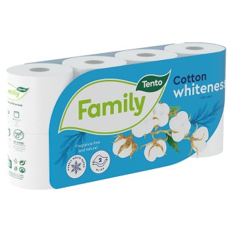 Tento White cotton whiteness toaletní papír 8 rolí