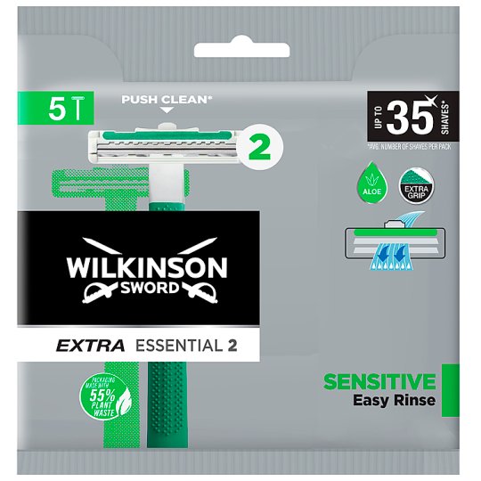 Wilkinson Sword Extra Essential 2 2-břitý jednorázový holicí strojek 5 ks